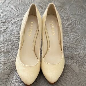 Ralph Lauren Cream Women's Heels